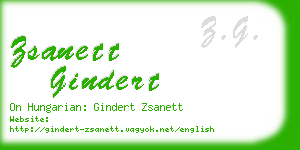 zsanett gindert business card